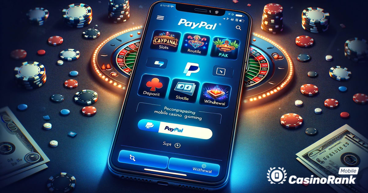 Hraní v kasinu PayPal na mobilu