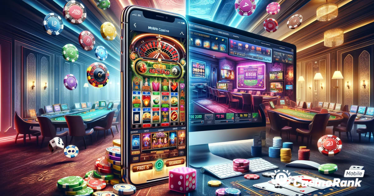 Mobilní kasina vs online kasina: Podrobné srovnání
